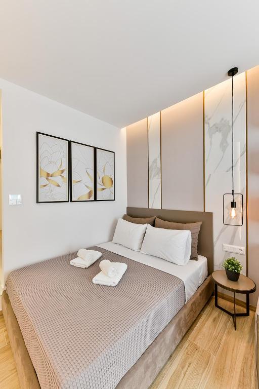 Postel nebo postele na pokoji v ubytování Porto Sea View Apartments