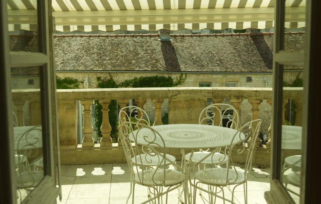 Balkón nebo terasa v ubytování Manoir de L'Echauguette