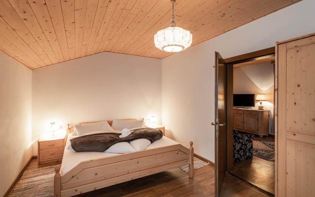 Postel nebo postele na pokoji v ubytování Raschötzhof