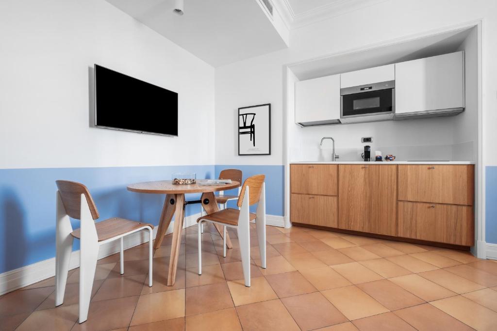 Kuchyň nebo kuchyňský kout v ubytování Sorrento & Else - Deluxe Apartments