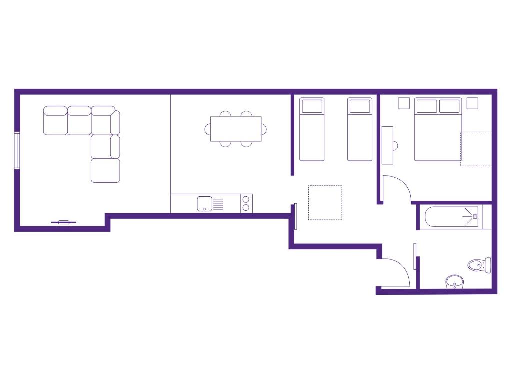 Beaverhall Holiday Apartments - One-Bedroom Family Apartment