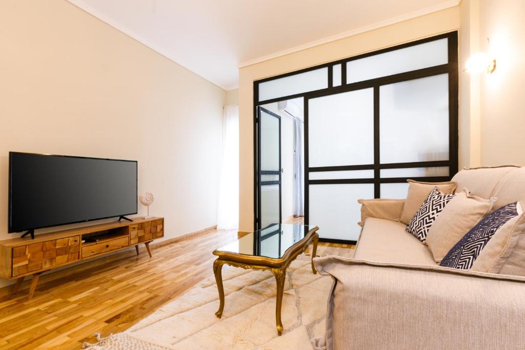 Telewizja i/lub zestaw kina domowego w obiekcie LUXURY #B by OTOTO