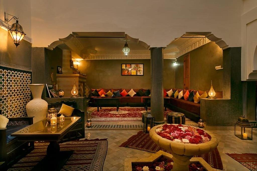 Posezení v ubytování Arabian Riad Marrakech