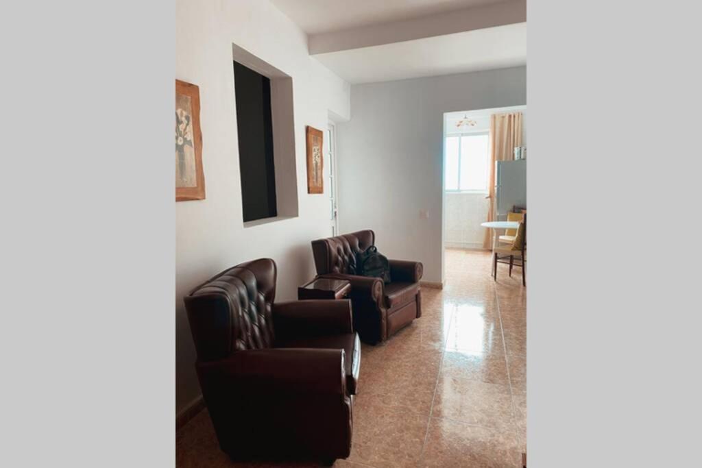 A seating area at LARGE 90m2 CANARY APARTMENT, NICE VIEW, LOCATION !
