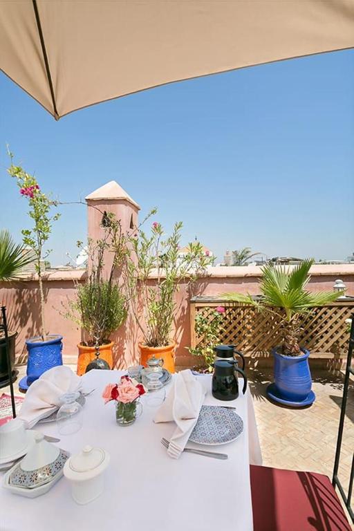 Balkón nebo terasa v ubytování Arabian Riad Marrakech