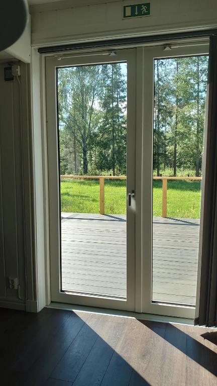 Postel nebo postele na pokoji v ubytování Nytorpsgården