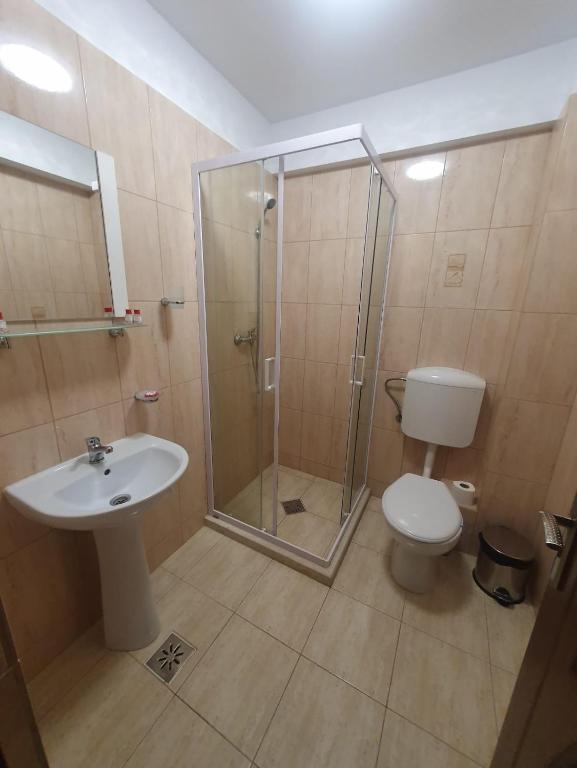 Koupelna v ubytování Casa Vlad