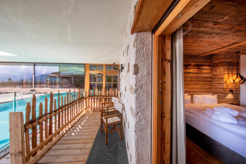 Rifugio Saleiにあるベッド