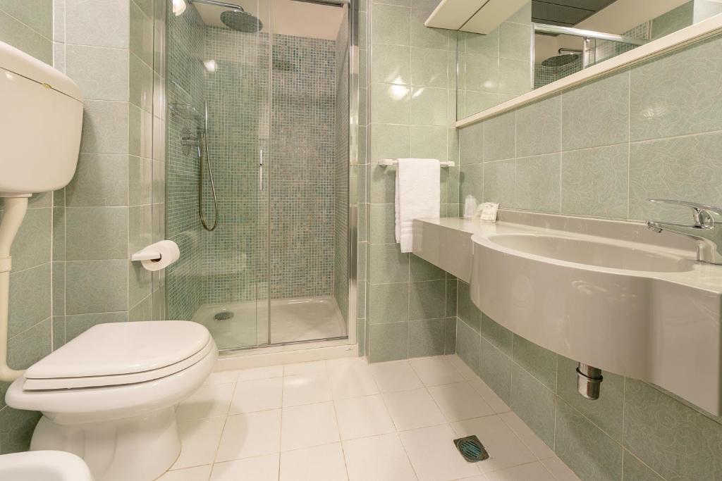 Koupelna v ubytování Hotel Imperiale