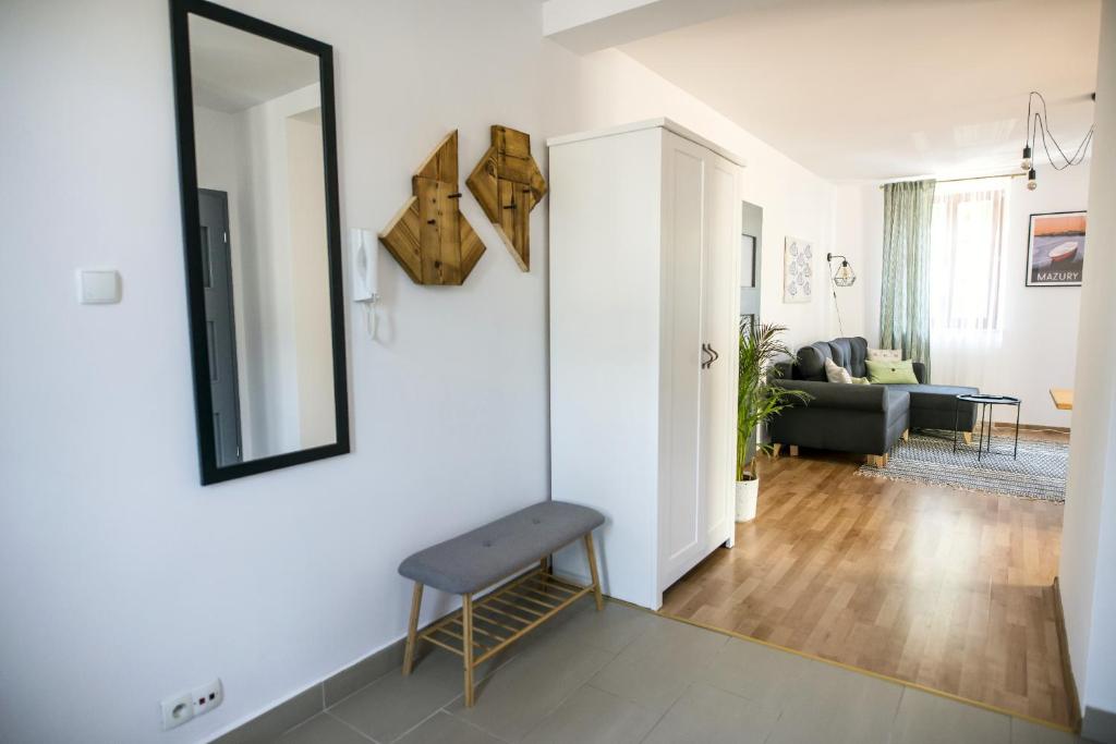 Posedenie v ubytovaní Apartamenty Centrum Biskupiec