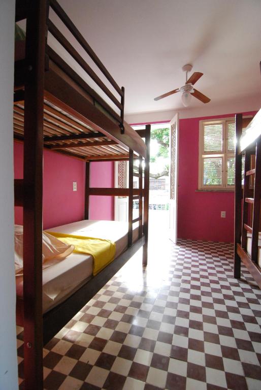 Refugio Hostel Fortalezaにあるベッド