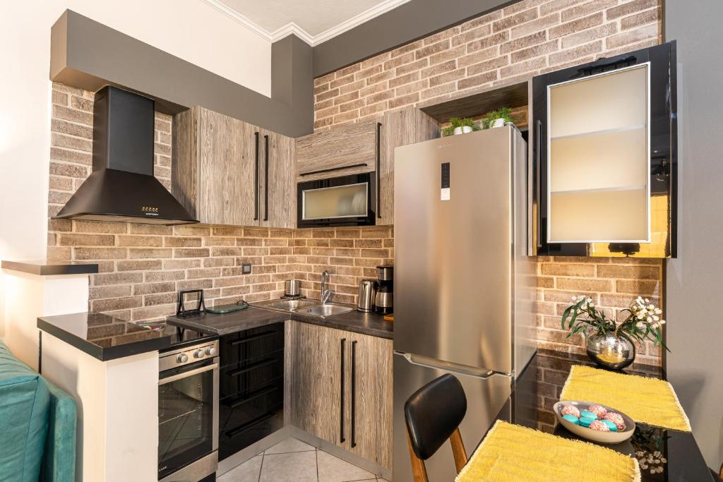 Kuchyňa alebo kuchynka v ubytovaní Oikion Meteora Home 3