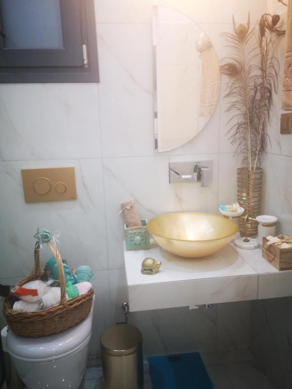 Koupelna v ubytování Cactus Suite