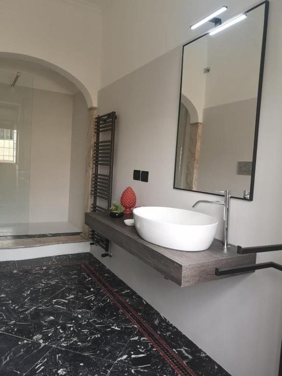 Koupelna v ubytování Residenza Donnafugata B&B