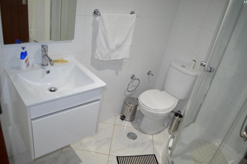 Koupelna v ubytování LT Aparthotel
