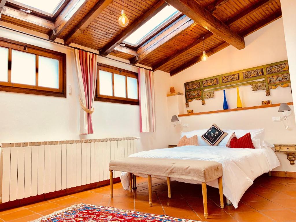 Posteľ alebo postele v izbe v ubytovaní Borgata Cantone Country House B&B