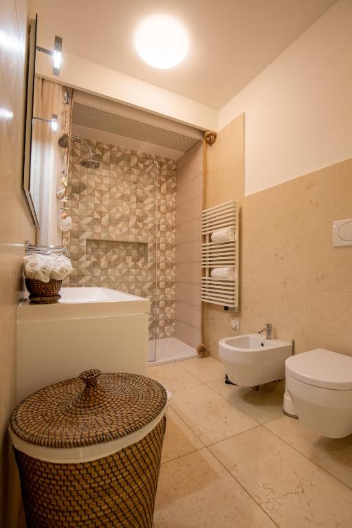 Koupelna v ubytování Residenze Longhi