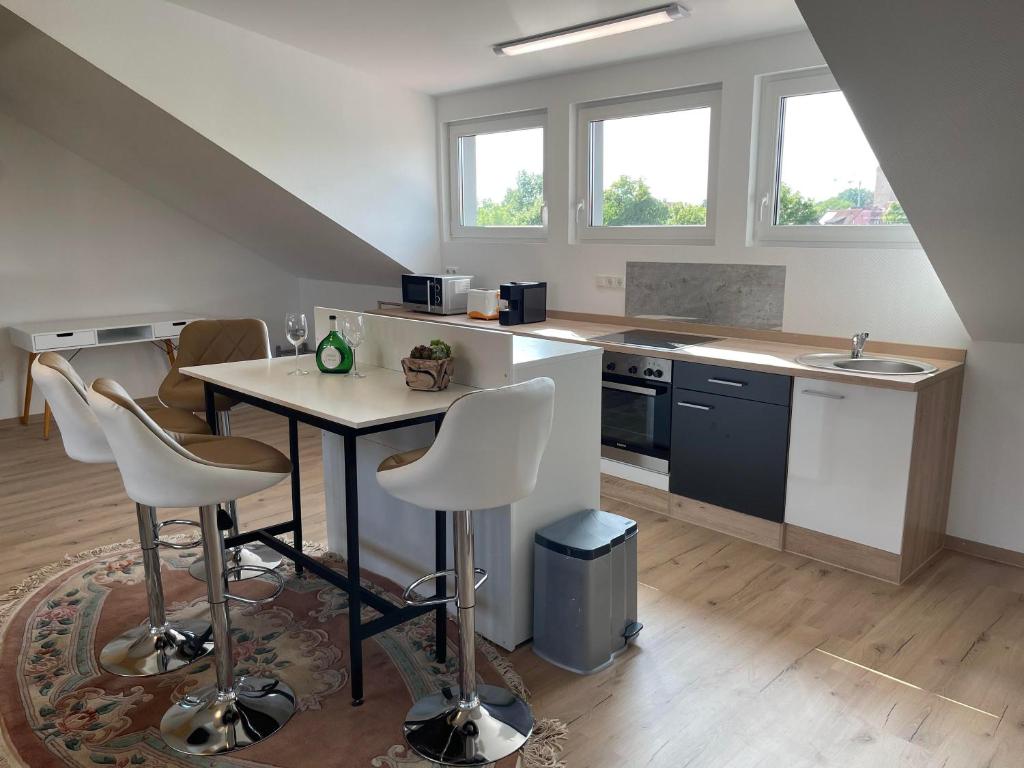 Kuchyň nebo kuchyňský kout v ubytování promedklinik apartment 3