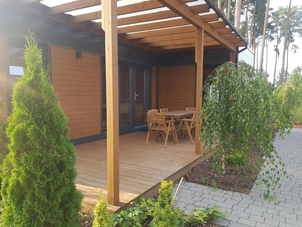 Vonkajšia záhrada v ubytovaní JH2 domek M&M Apartments
