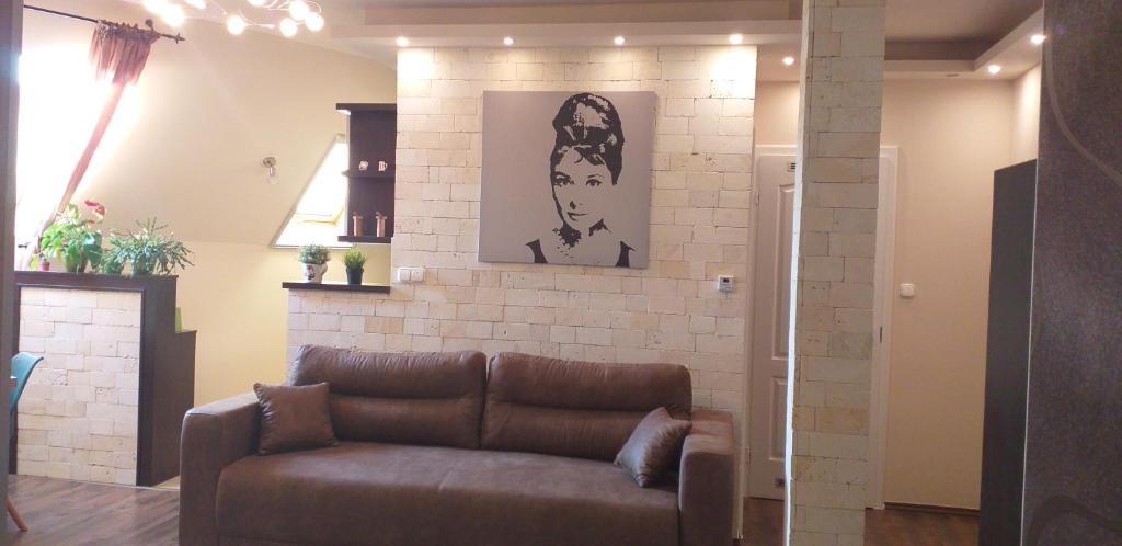 Posezení v ubytování Belvárosi Apartman Lux