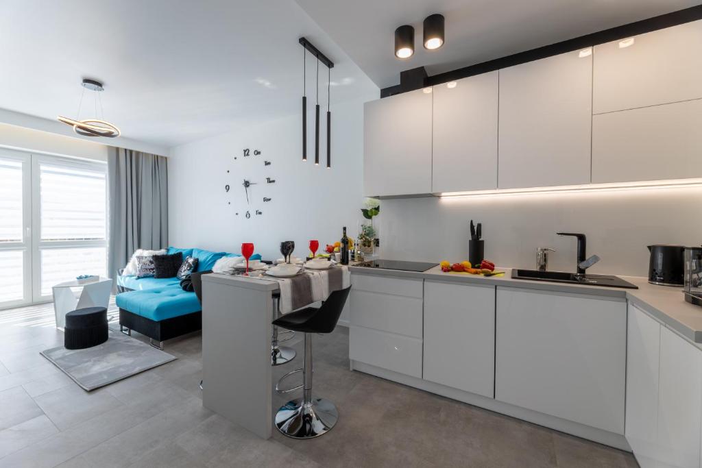 Kuchyňa alebo kuchynka v ubytovaní Leo Apartament Delux