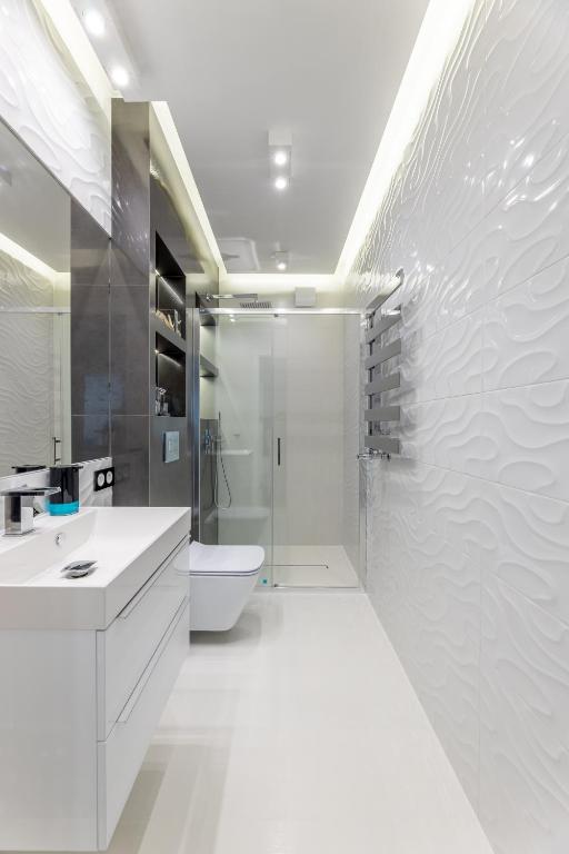 Kúpeľňa v ubytovaní Leo Apartament Delux