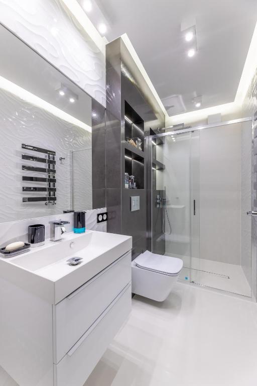 Kúpeľňa v ubytovaní Leo Apartament Delux