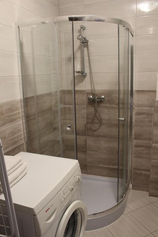 Kúpeľňa v ubytovaní Restauracja Hotel Kassandra