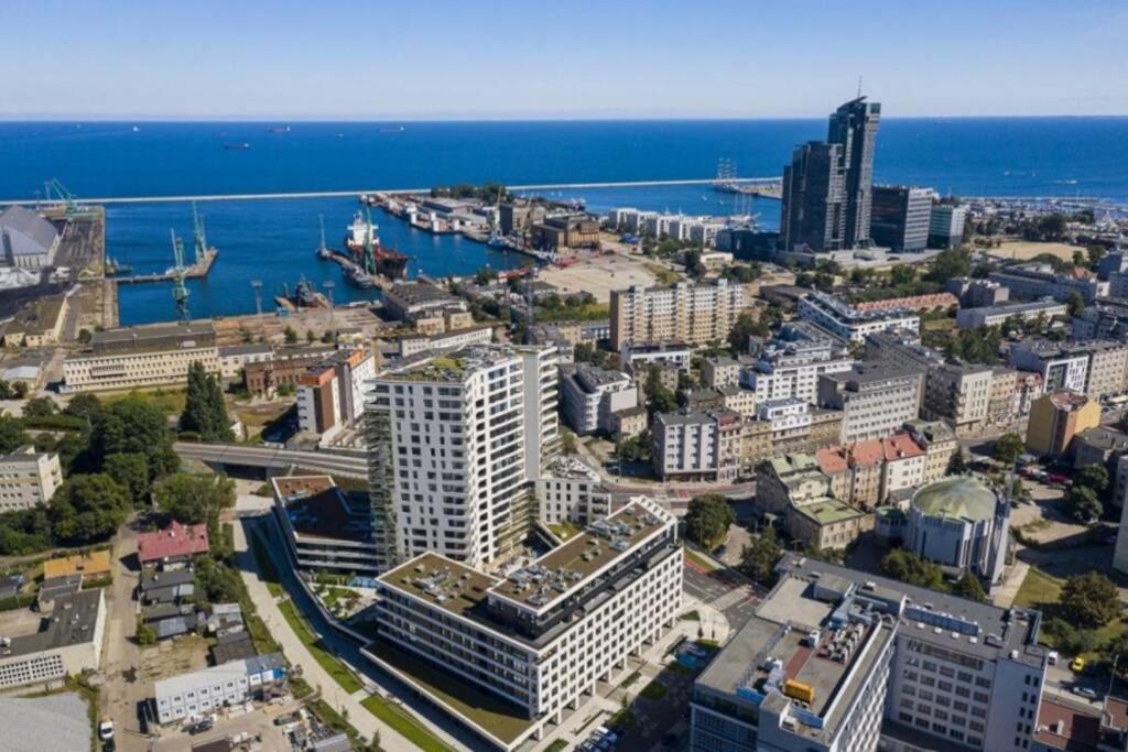 Výhľad na mesto Gdyňa alebo výhľad na mesto priamo z apartmánu