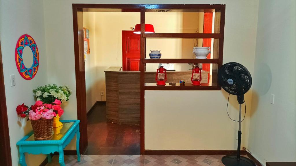 Kuchyň nebo kuchyňský kout v ubytování Varandas do Arraial- Hostel