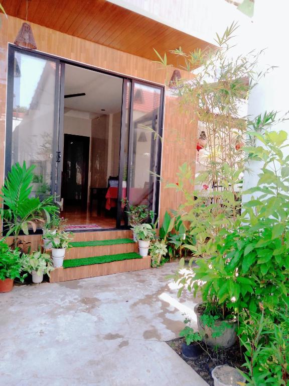 Zahrada ubytování Pink Beach Homestay