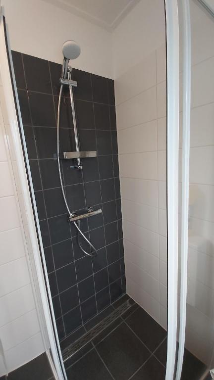 Koupelna v ubytování Ruim en gezellig chalet voor 2 personen op de Veluwe Recreatiepark De Oude Driest - All inclusive