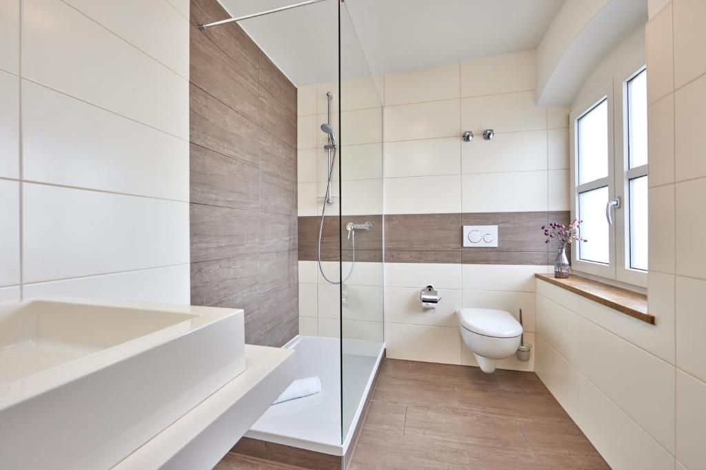 Koupelna v ubytování Hotel Alter Wirth