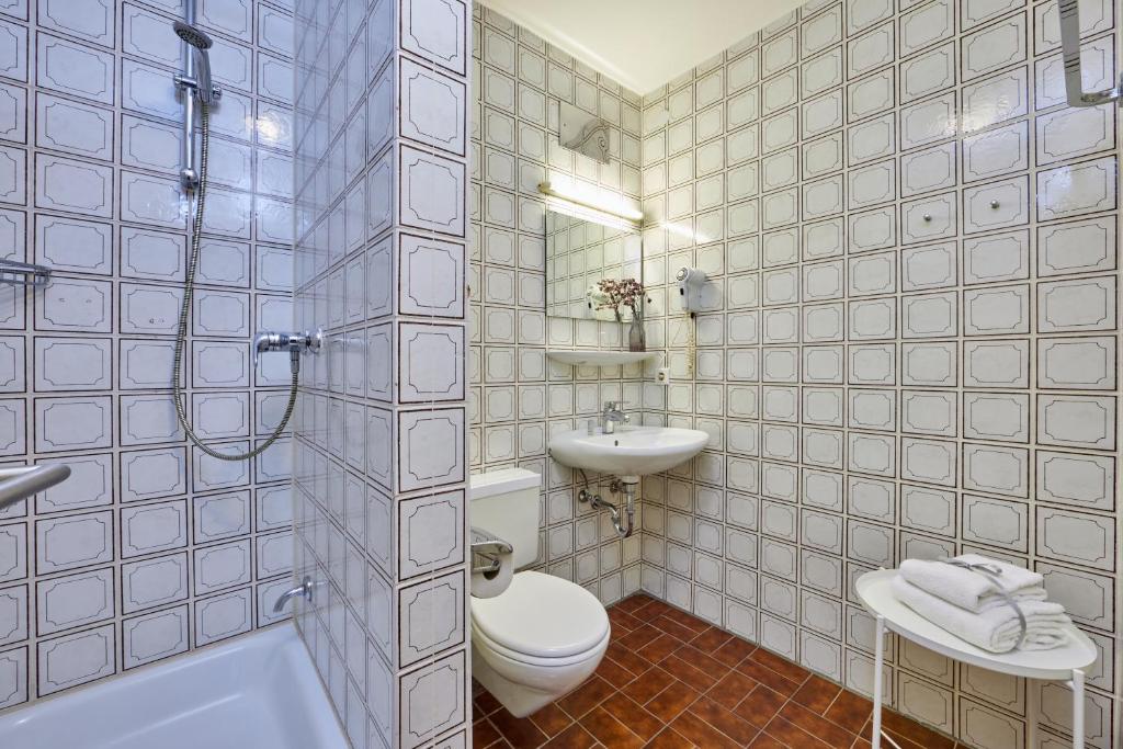 Koupelna v ubytování Hotel Alter Wirth