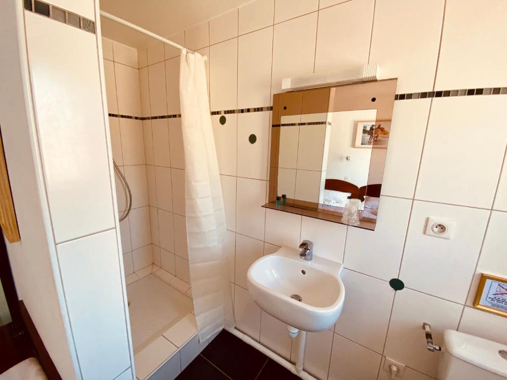 Koupelna v ubytování Hotel Bistrot FINE