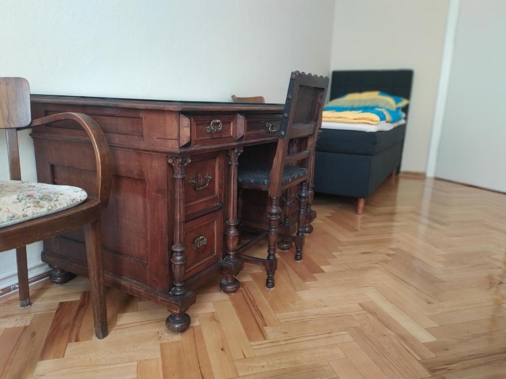 Postel nebo postele na pokoji v ubytování Apartmány Šitavanc