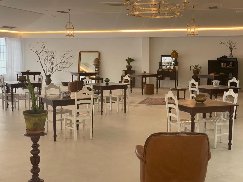 Restaurace v ubytování Solar Do Conde Garden Hotel