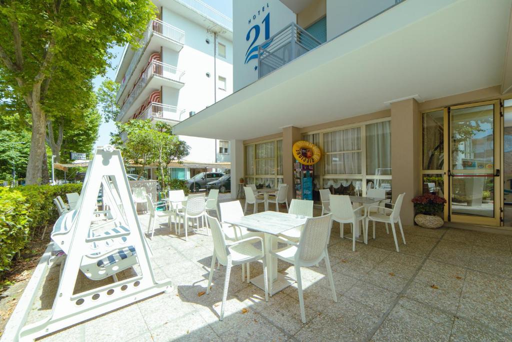 Restaurace v ubytování Hotel 21 Riccione