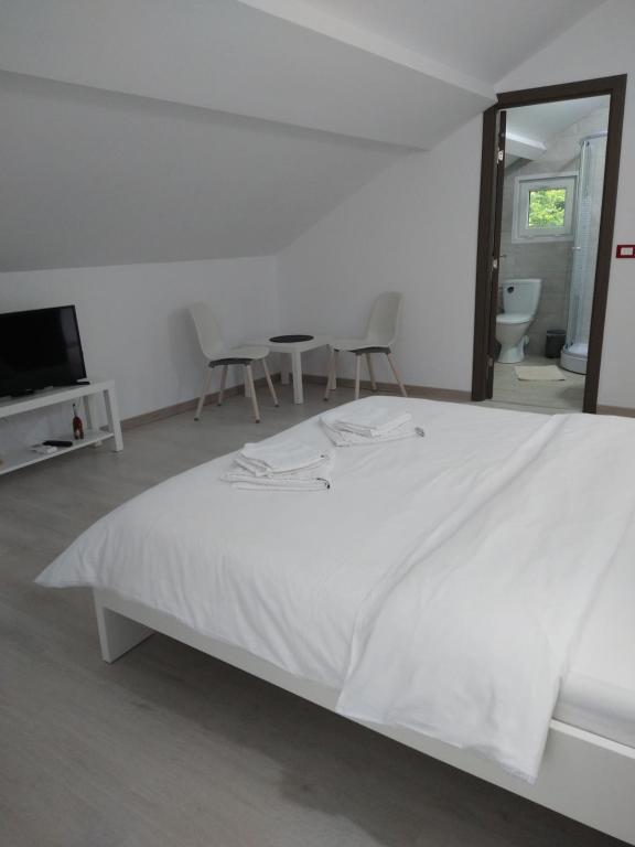 Postel nebo postele na pokoji v ubytování Casa Patryk