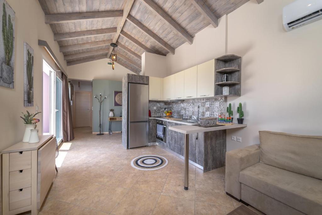 Kuchyň nebo kuchyňský kout v ubytování Koumaries Villas