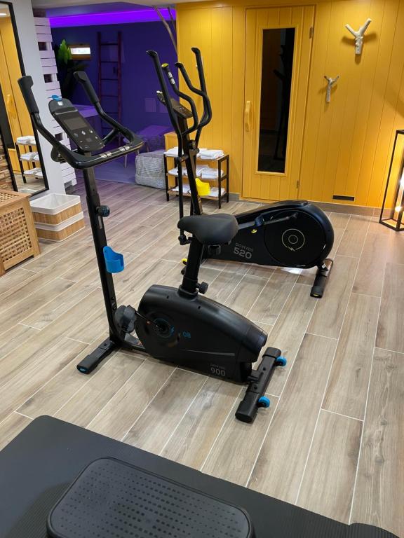 Fitness centrum a/nebo fitness zařízení v ubytování Hotel et Spa du Scharrach