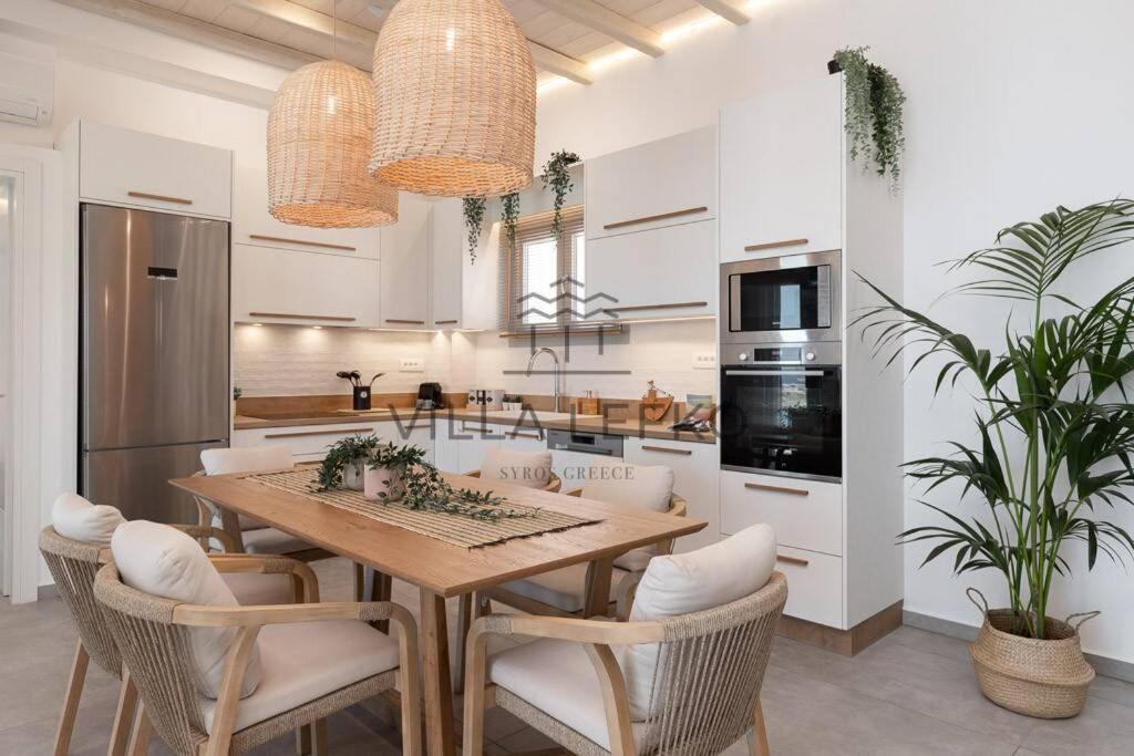 A kitchen or kitchenette at Villa Lefko