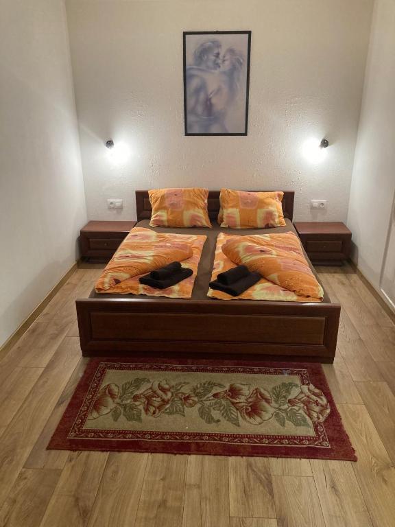 Postel nebo postele na pokoji v ubytování Penzión Štrba