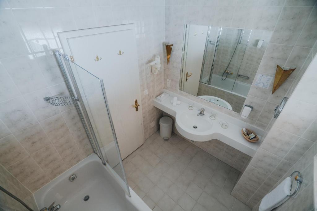 Koupelna v ubytování Wellnesshotel Schweizerhof