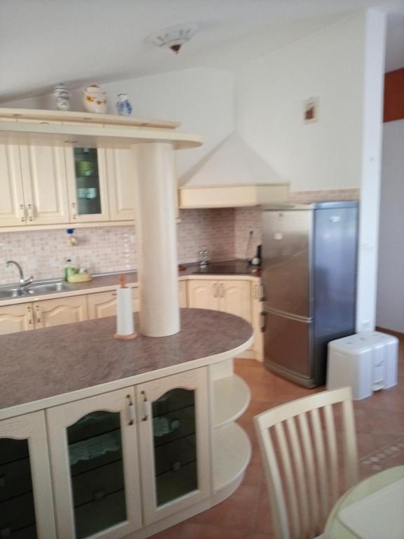 Kuchyň nebo kuchyňský kout v ubytování Apartma Barižoni