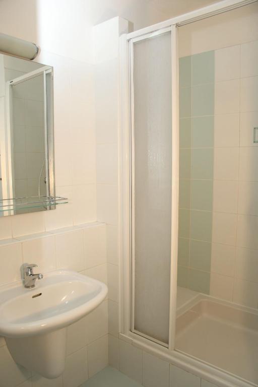 Koupelna v ubytování Hotel Krystal