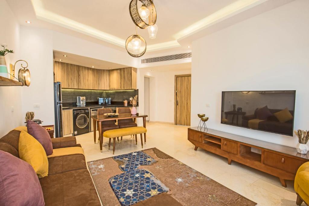 Кухня или мини-кухня в OSKENA Azzurra Sahl Hasheesh Hurghada
