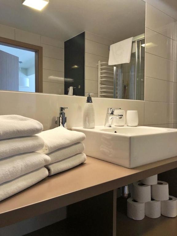 Kúpeľňa v ubytovaní Atrakcyjny Apartament Czarna Góra