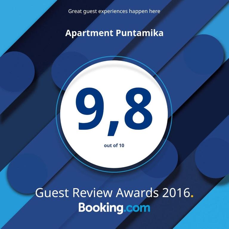 Certifikát, ocenenie alebo iný dokument vystavený v ubytovaní Apartment Puntamika