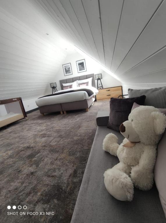 Posteľ alebo postele v izbe v ubytovaní apartament BB
